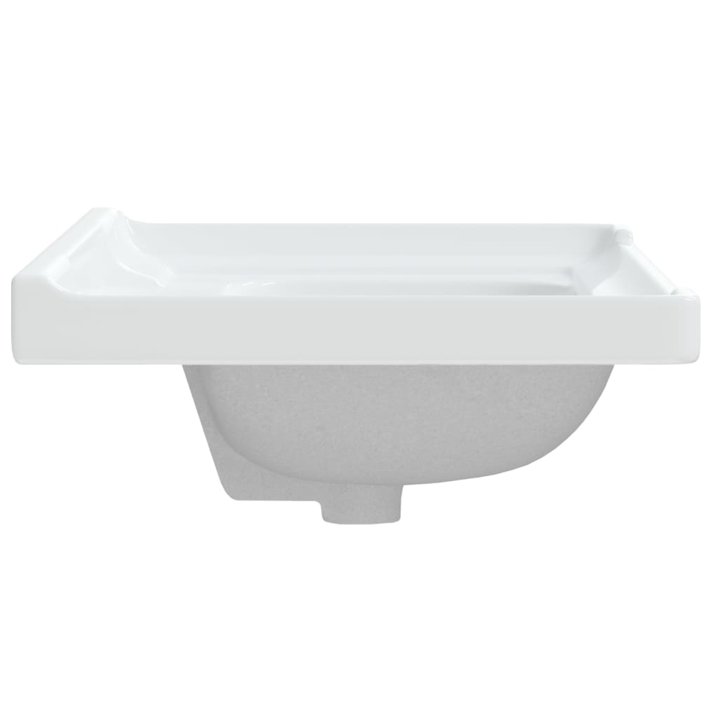 Lavandino da Bagno Bianco 61x48x23 cm Rettangolare in Ceramica 153704