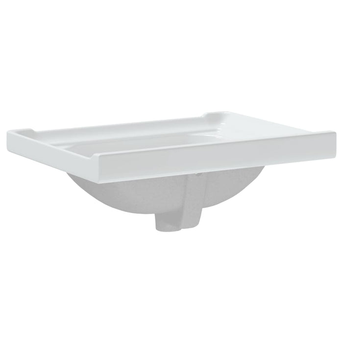 Lavandino da Bagno Bianco 61x48x23 cm Rettangolare in Ceramica 153704