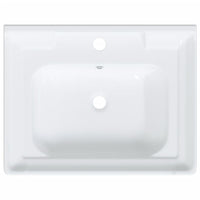 Lavandino da Bagno Bianco 61x48x23 cm Rettangolare in Ceramica 153704