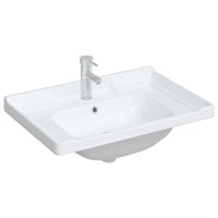 Lavandino da Bagno Bianco 71x48x23 cm Rettangolare in Ceramica 153705