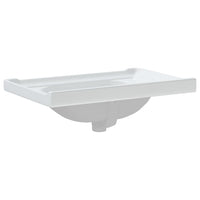 Lavandino da Bagno Bianco 71x48x23 cm Rettangolare in Ceramica 153705