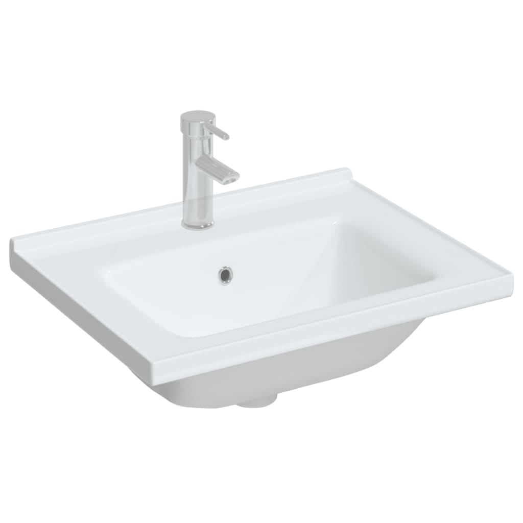 Lavandino da Bagno Bianco 61x48x19,5cm Rettangolare in Ceramicacod mxl 71080