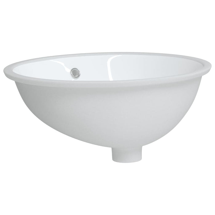 Lavandino da Bagno Bianco 49x40,5x21 cm Ovale in Ceramicacod mxl 95116