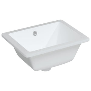 Lavandino da Bagno Bianco 39x30x18,5 cm Rettangolare Ceramica 153730