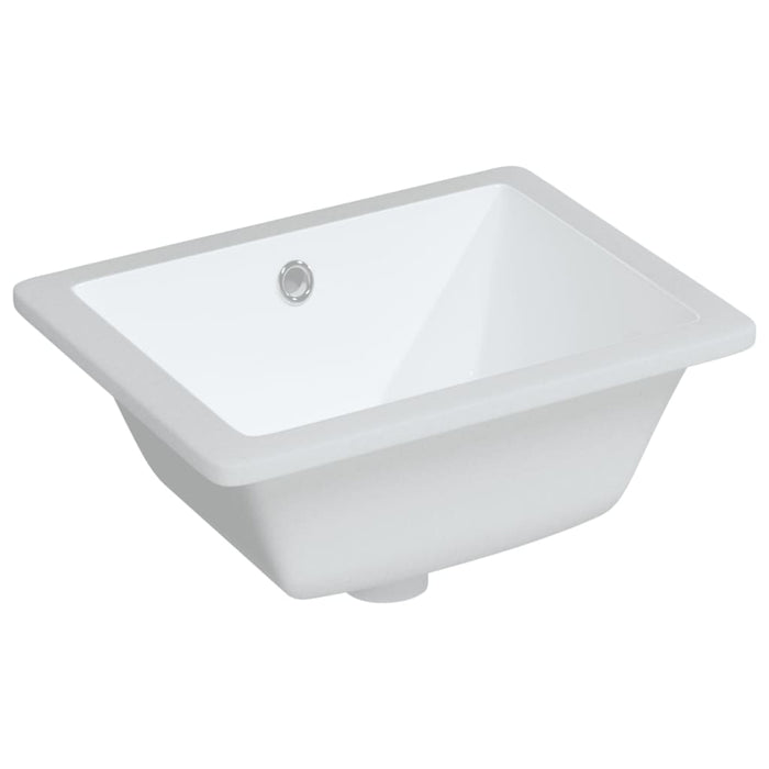 Lavandino da Bagno Bianco 39x30x18,5 cm Rettangolare Ceramica 153730