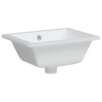 Lavandino da Bagno Bianco 39x30x18,5 cm Rettangolare Ceramica 153730