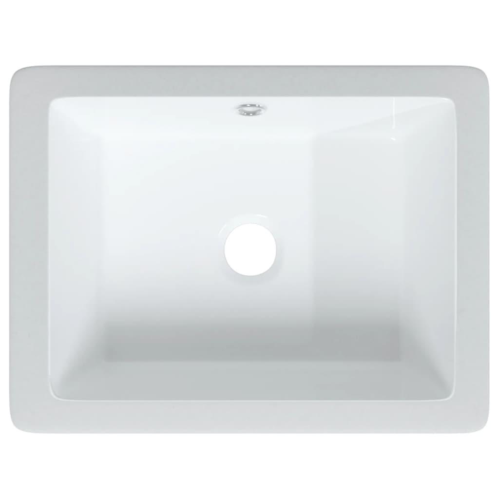 Lavandino da Bagno Bianco 39x30x18,5 cm Rettangolare Ceramica 153730