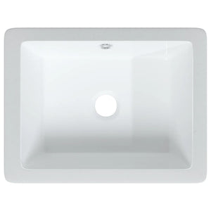 Lavandino da Bagno Bianco 39x30x18,5 cm Rettangolare Ceramica 153730