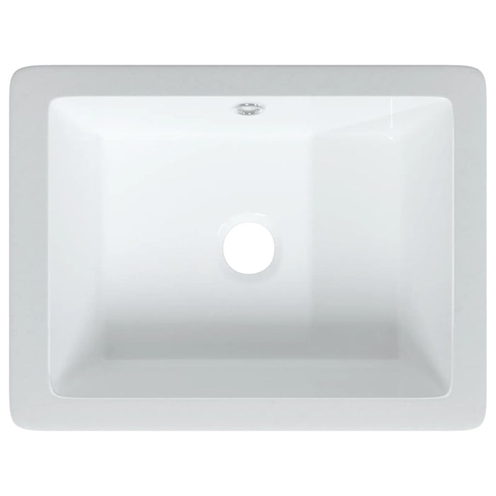Lavandino da Bagno Bianco 39x30x18,5 cm Rettangolare Ceramica 153730