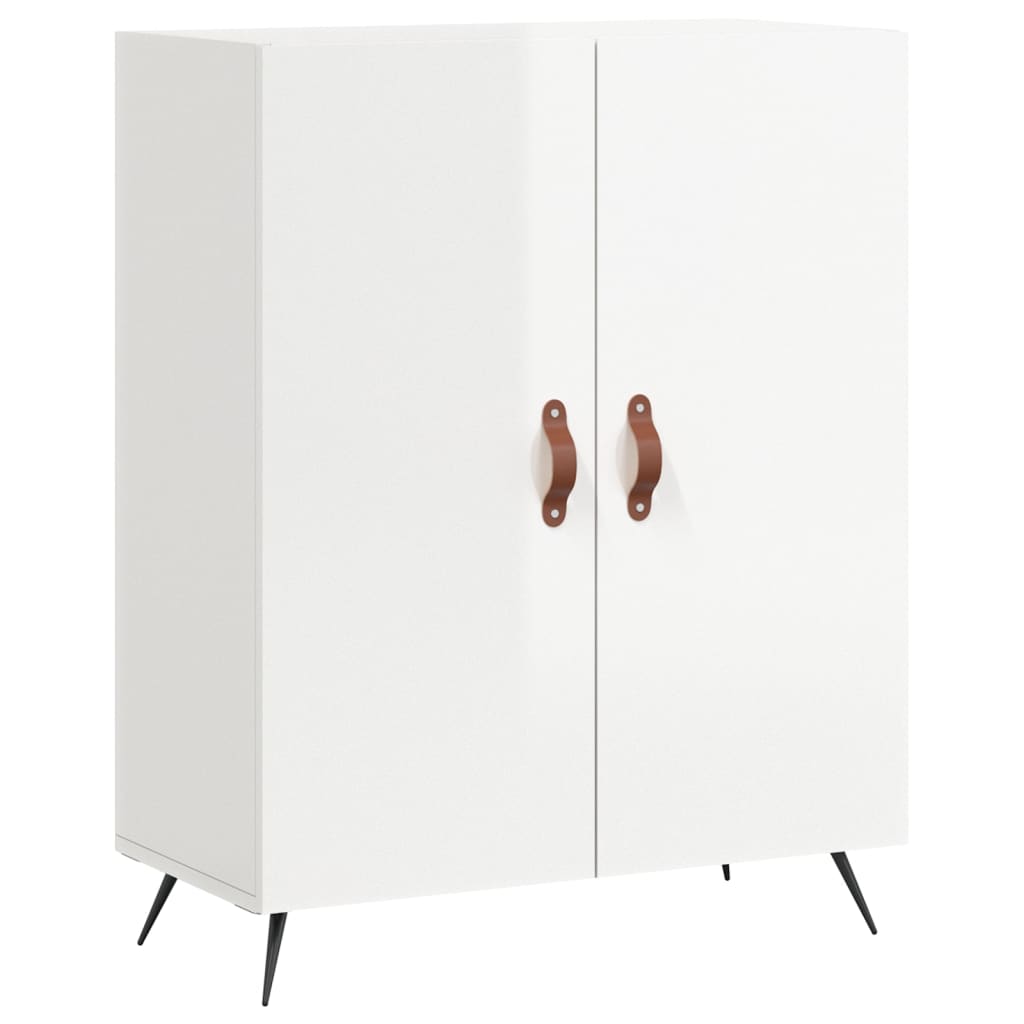 Credenza 69,5x34x90 cm in Legno Multistrato Bianco Lucido 827694