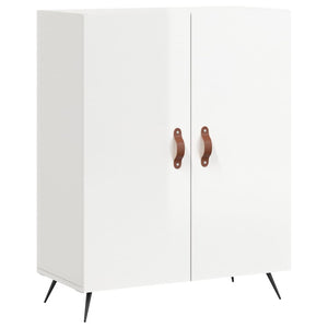 Credenza 69,5x34x90 cm in Legno Multistrato Bianco Lucido 827694