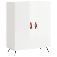 Credenza-Buffet-Armadio da cucina 69,5x34x90 cm in Legno Multistrato Bianco Lucido 167731