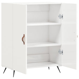 Credenza 69,5x34x90 cm in Legno Multistrato Bianco Lucido 827694