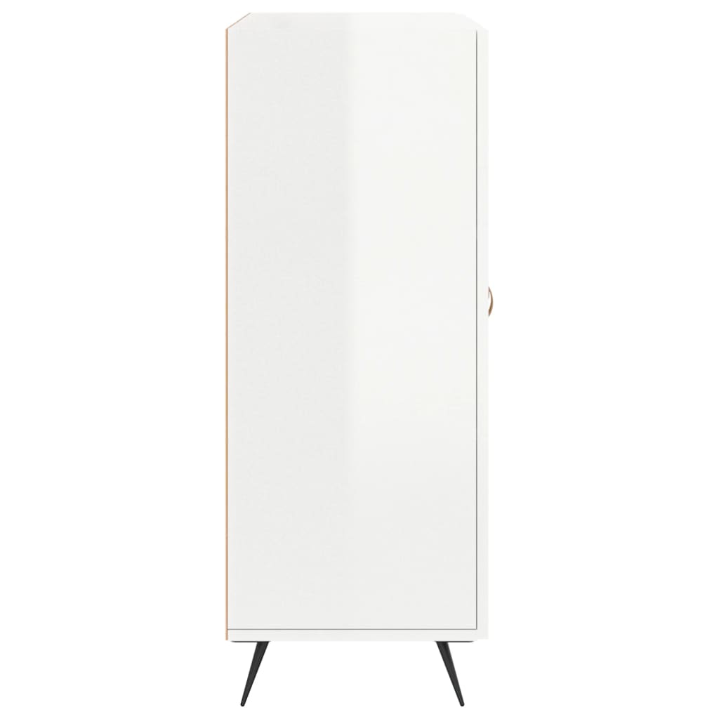 Credenza 69,5x34x90 cm in Legno Multistrato Bianco Lucido 827694