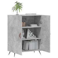 Credenza Grigio Cemento 69,5x34x90 cm in Legno Multistrato 827696