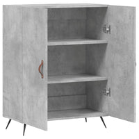 Credenza Grigio Cemento 69,5x34x90 cm in Legno Multistrato 827696