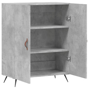 Credenza Grigio Cemento 69,5x34x90 cm in Legno Multistrato 827696