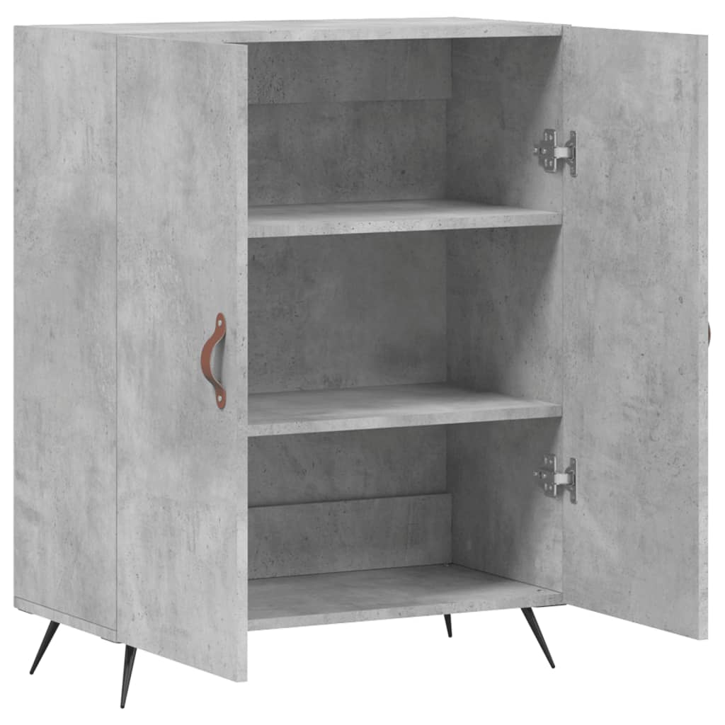 Credenza-Buffet-Armadio da cucina Grigio Cemento 69,5x34x90 cm in Legno Multistrato 686111