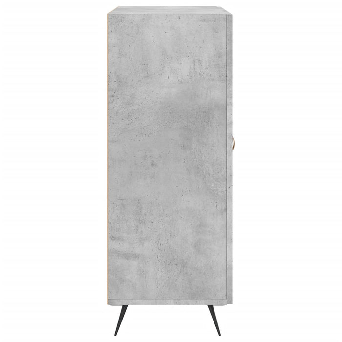 Credenza Grigio Cemento 69,5x34x90 cm in Legno Multistrato 827696