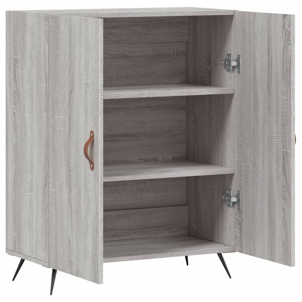 Credenza Grigio Sonoma 69,5x34x90 cm in Legno Multistrato 827698