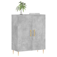 Credenza Grigio Cemento 69,5x34x90 cm in Legno Multistrato 827712