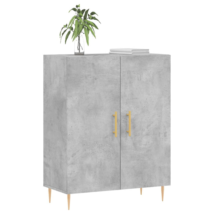Credenza Grigio Cemento 69,5x34x90 cm in Legno Multistrato 827712