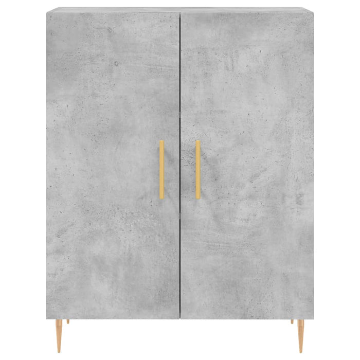 Credenza-Buffet-Armadio da cucina Grigio Cemento 69,5x34x90 cm in Legno Multistrato 603496