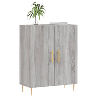 Credenza Grigio Sonoma 69,5x34x90 cm in Legno Multistrato 827714