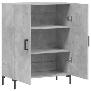 Credenza Grigio Cemento 69,5x34x90 cm in Legno Multistrato 827728