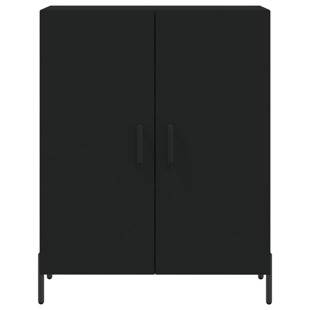 Credenza Nera 69,5x34x90 cm in Legno Multistrato 827733