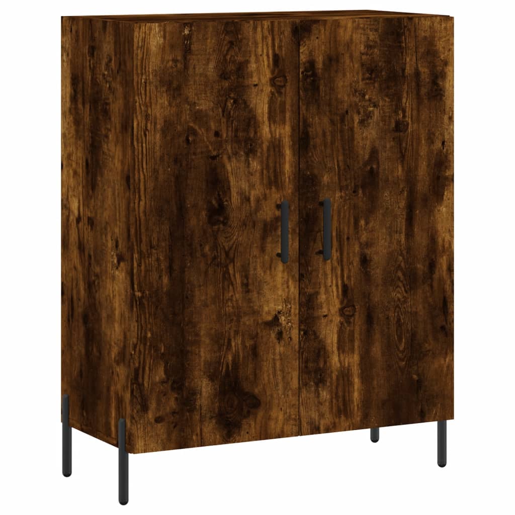 vidaXL Credenza Rovere Fumo 69,5x34x90 cm in Legno Multistrato