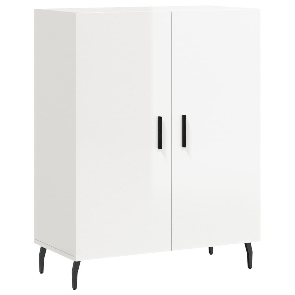 Credenza 69,5x34x90 cm in Legno Multistrato Bianco Lucido 827742