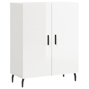 Credenza 69,5x34x90 cm in Legno Multistrato Bianco Lucido 827742