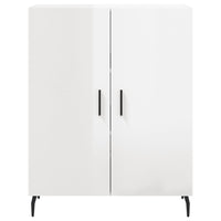 Credenza 69,5x34x90 cm in Legno Multistrato Bianco Lucido 827742