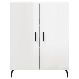 Credenza 69,5x34x90 cm in Legno Multistrato Bianco Lucido 827742