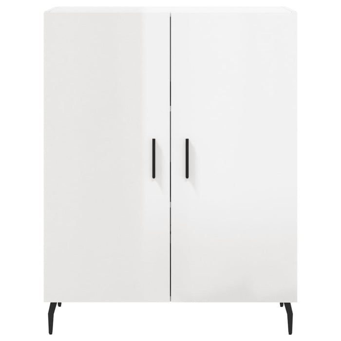Credenza 69,5x34x90 cm in Legno Multistrato Bianco Lucido 827742