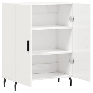 Credenza 69,5x34x90 cm in Legno Multistrato Bianco Lucido 827742