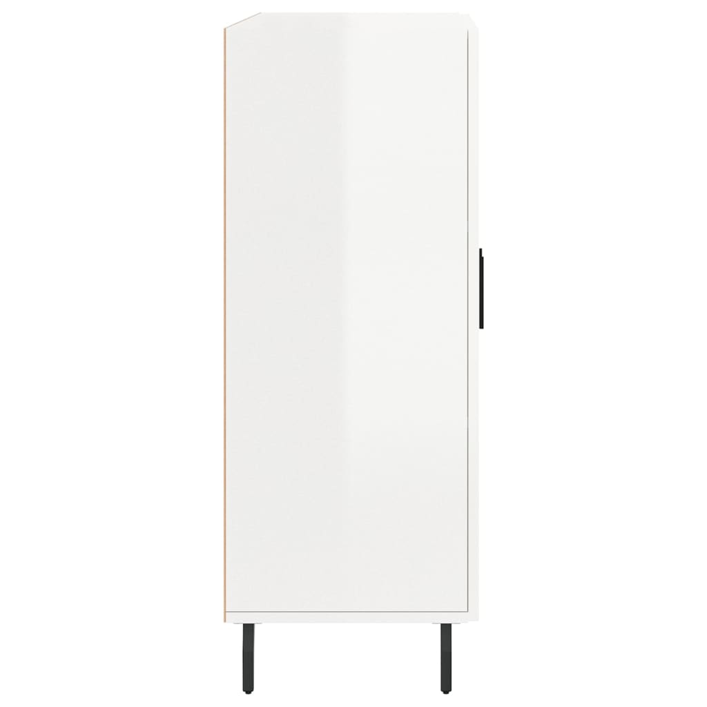 Credenza 69,5x34x90 cm in Legno Multistrato Bianco Lucido 827742