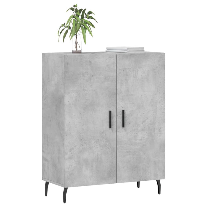 Credenza Grigio Cemento 69,5x34x90 cm in Legno Multistrato 827744