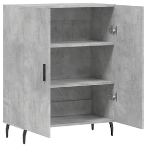Credenza Grigio Cemento 69,5x34x90 cm in Legno Multistrato 827744