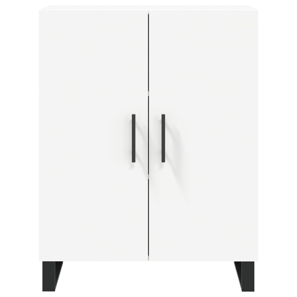 Credenza-Buffet-Armadio da cucina Bianca 69,5x34x90 cm in Legno Multistrato 793132