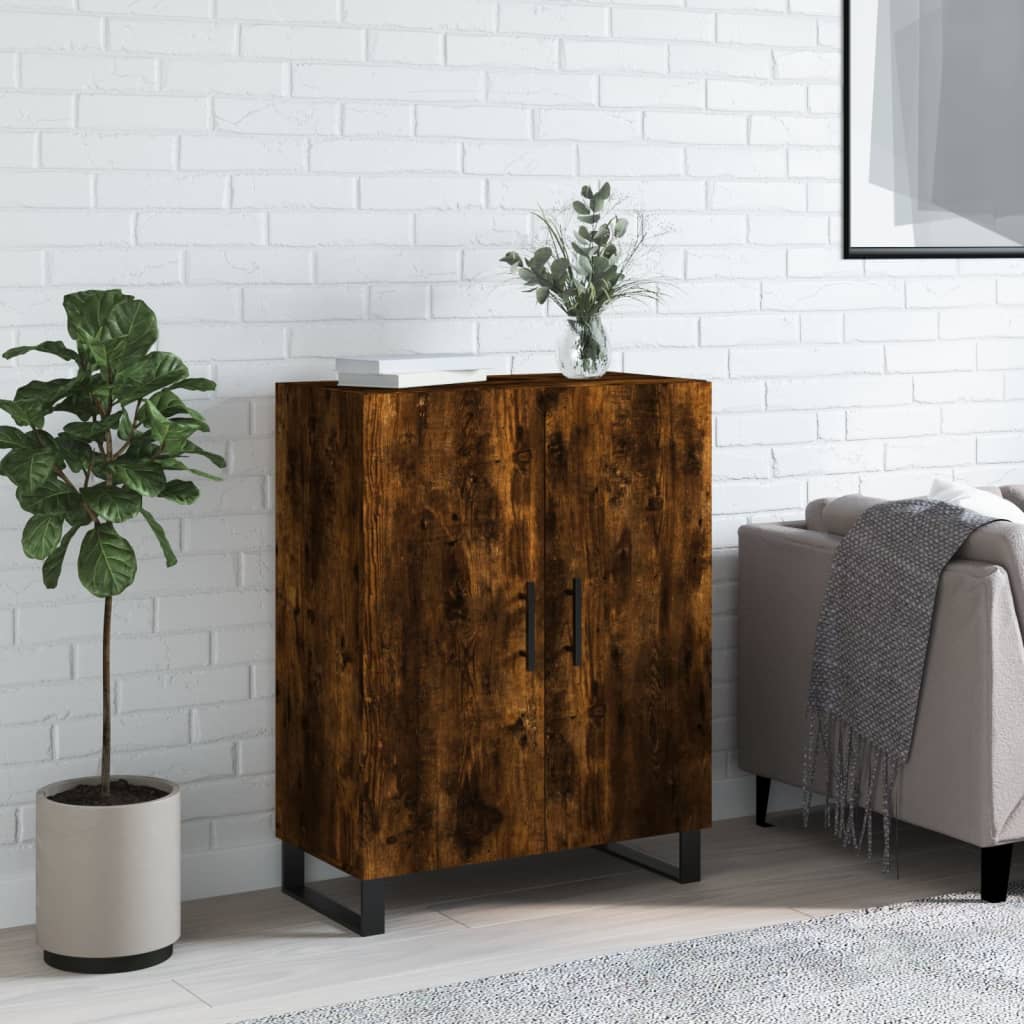 Credenza Rovere Fumo 69,5x34x90 cm in Legno Multistratocod mxl 80814