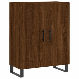 Credenza Rovere Marrone 69,5x34x90 cm in Legno Multistrato 827755