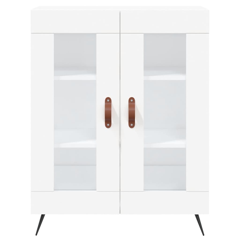 Credenza-Buffet-Armadio da cucina Bianca 69,5x34x90 cm in Legno Multistrato 645686