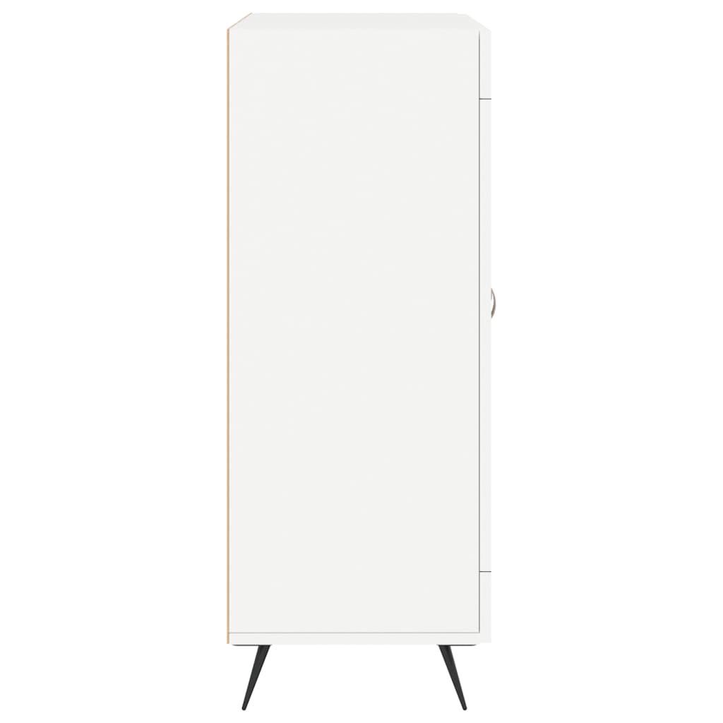 Credenza-Buffet-Armadio da cucina Bianca 69,5x34x90 cm in Legno Multistrato 645686