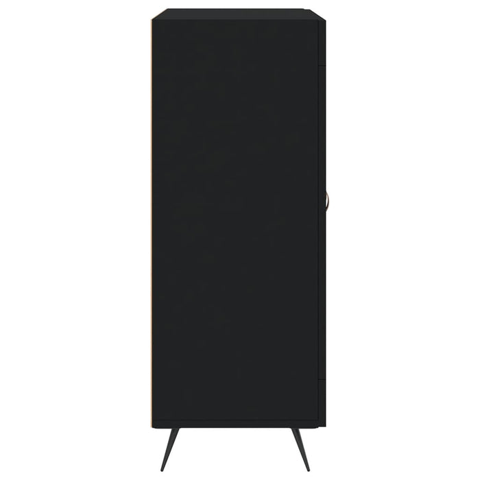 Credenza Nera 69,5x34x90 cm in Legno Multistrato 827757
