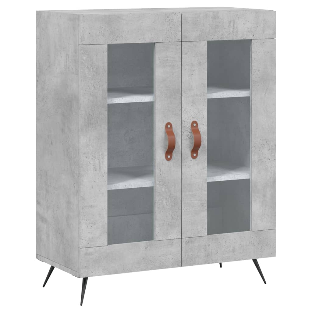 Credenza Grigio Cemento 69,5x34x90 cm in Legno Multistrato 827760