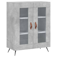 Credenza Grigio Cemento 69,5x34x90 cm in Legno Multistrato 827760