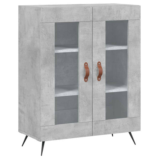 Credenza Grigio Cemento 69,5x34x90 cm in Legno Multistrato 827760