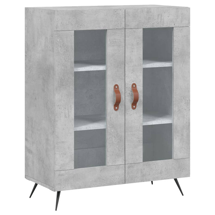 Credenza Grigio Cemento 69,5x34x90 cm in Legno Multistrato 827760